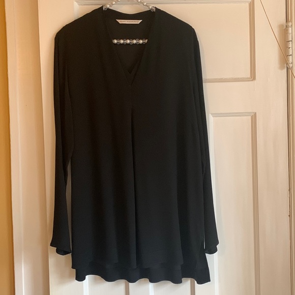 Max Volmary | black v neck tunic size L - Picture 1 of 2